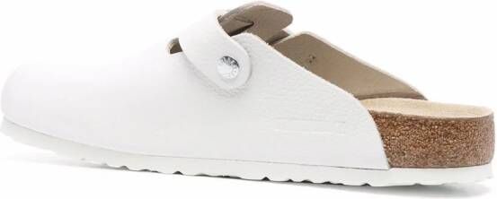 Birkenstock Boston leather clogs White