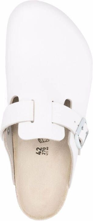 Birkenstock Boston leather clogs White