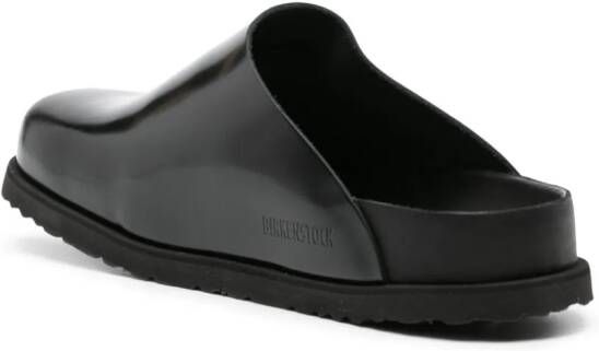 Birkenstock Boston leather slippers Black