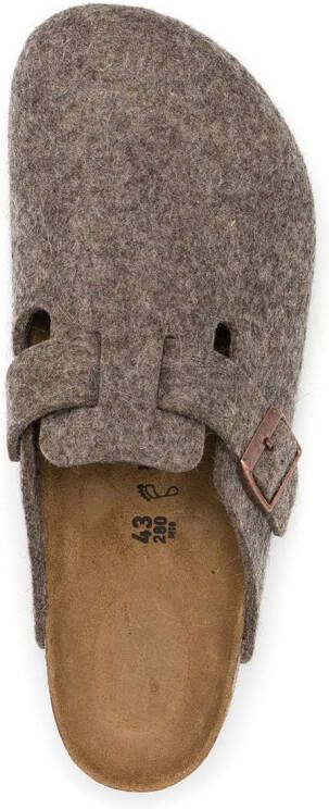 Birkenstock Boston round-toe slippers Brown