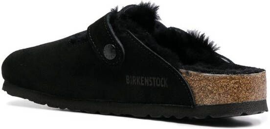 Birkenstock Boston shearling slippers Black