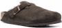 Birkenstock Boston shearling-trimmed suede slippers Brown - Thumbnail 2