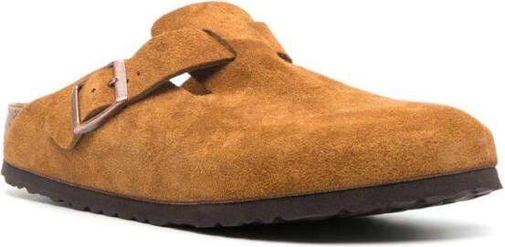 Birkenstock Boston Soft suede slippers Brown