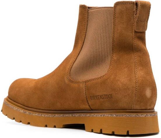 Birkenstock Boston suede ankle boots Brown