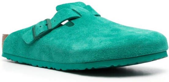 Birkenstock Boston suede clog sandals Green