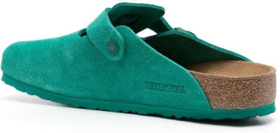 Birkenstock Boston suede clog sandals Green