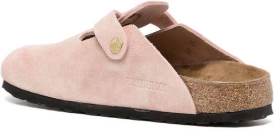 Birkenstock Boston suede clogs Pink