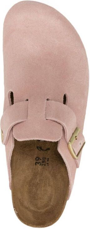 Birkenstock Boston suede clogs Pink