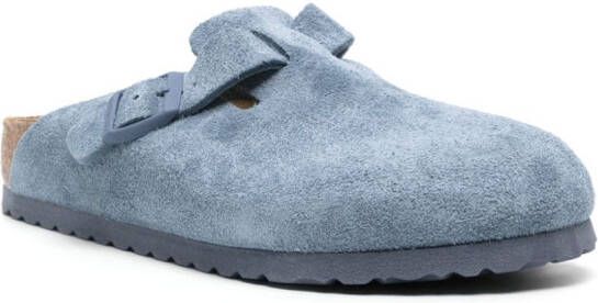 Birkenstock Boston suede slippers Blue
