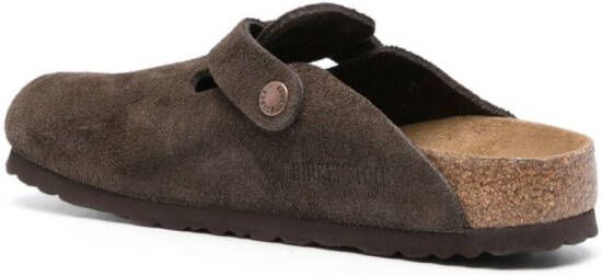 Birkenstock Boston suede slippers Brown