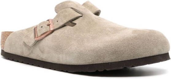 Birkenstock Boston suede slippers Neutrals
