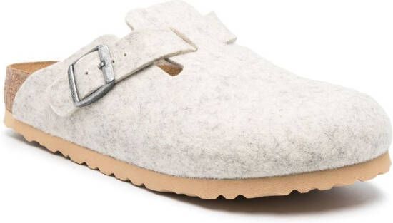 Birkenstock Boston wool-felt clogs Neutrals