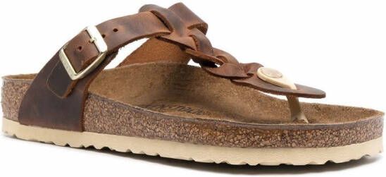 Birkenstock braid-detail sandals Brown