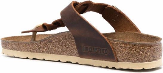 Birkenstock braid-detail sandals Brown