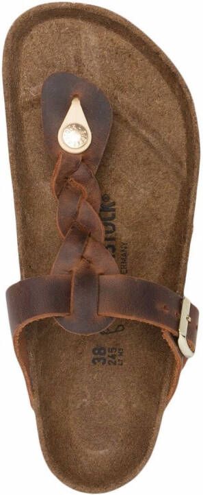 Birkenstock braid-detail sandals Brown