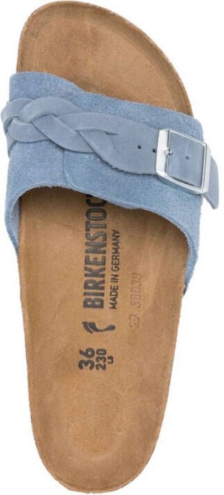 Birkenstock braided-strap leather sandals Blue