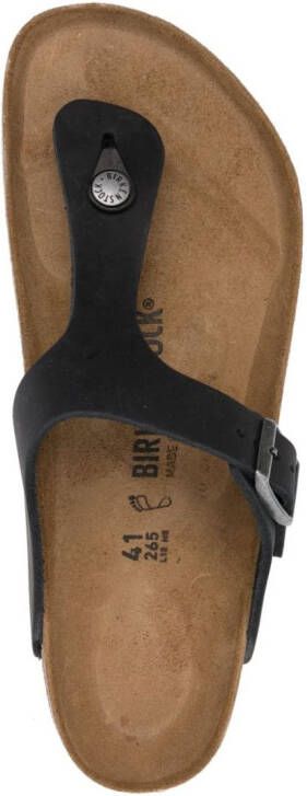 Birkenstock buckle-detail flip flop sandals Black