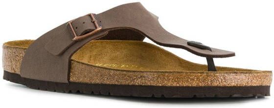 Birkenstock buckle detail flip flop sandals Brown