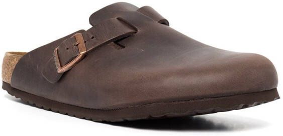 Birkenstock buckle-fastening slip-on sandals Brown