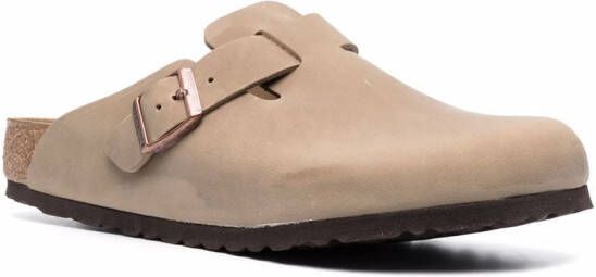 Birkenstock buckled leather loafers Neutrals