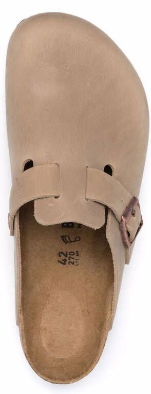Birkenstock buckled leather loafers Neutrals