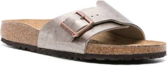 Birkenstock Catalina metallic leather sandals Gold