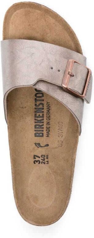 Birkenstock Catalina metallic leather sandals Gold