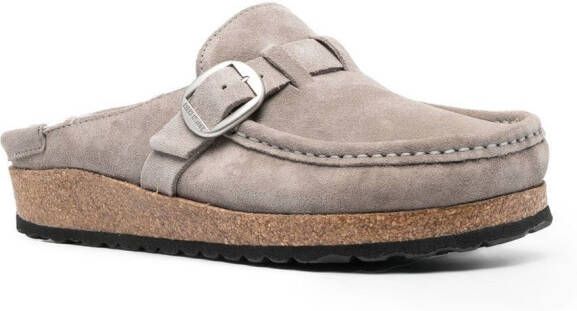 Birkenstock Coin shearling-lined mules Grey