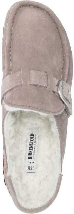 Birkenstock Coin shearling-lined mules Grey