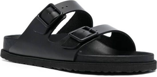 Birkenstock double-buckle slip-on sandals Black