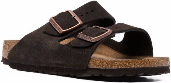 Birkenstock double-strap buckled sandals Brown