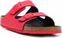 Birkenstock double-strap buckled sandals Red - Thumbnail 2