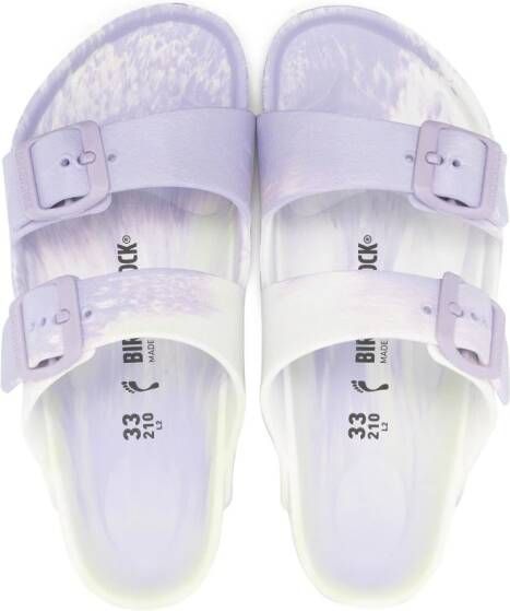 Birkenstock double-strap design sandals Purple