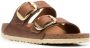 Birkenstock double-strap leather sandals Brown - Thumbnail 2