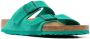 Birkenstock double-strap suede sandals Green - Thumbnail 2