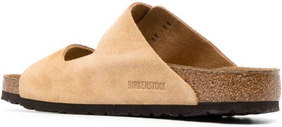 Birkenstock double-strap suede sandals Neutrals