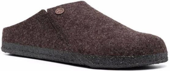 Birkenstock felted closed-toe mules Brown