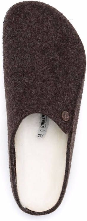 Birkenstock felted closed-toe mules Brown