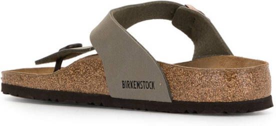 Birkenstock flat thong flip flop sandals Brown
