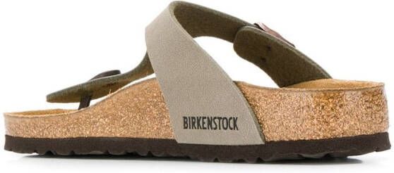 Birkenstock flat thong sandals Brown