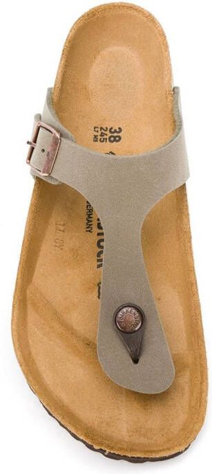 Birkenstock flat thong sandals Brown