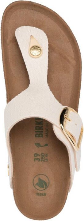 Birkenstock flat thong sandals White