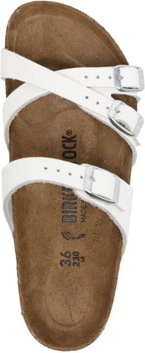 Birkenstock France strap leather sandals White