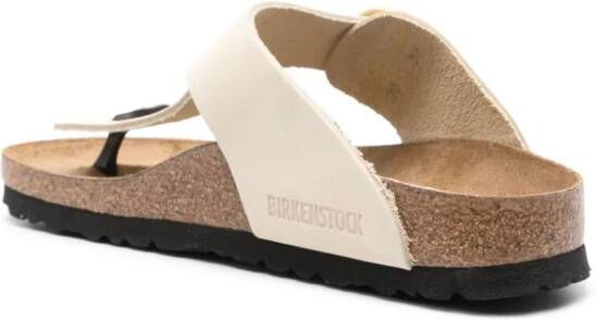 Birkenstock Gizeh Big Buckle leather sandals Neutrals