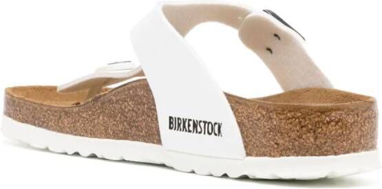 Birkenstock Gizeh Birko-Flor thong slides White
