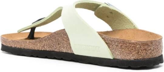 Birkenstock Gizeh buckle leather sandals Green