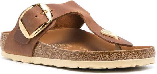 Birkenstock Gizeh buckle sandals Brown