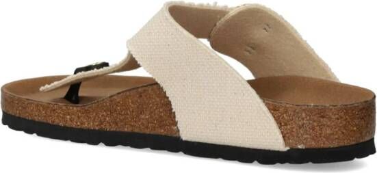 Birkenstock Gizeh buckled flip flops Neutrals