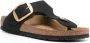 Birkenstock Gizeh leather flat sandals Black - Thumbnail 2