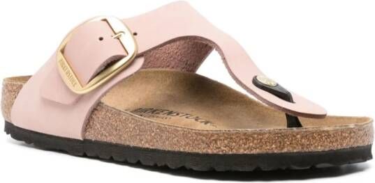 Birkenstock Gizeh nubuck-leather sandals Pink